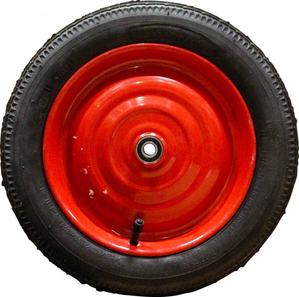 Luchtband + wiel 12 1/2 x 2 1/4 (2.25-8) V-6511 4PR + 12 1/2X2 1/4 ET0 NL60,5 31 A4 staal rood