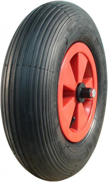 Luchtband + wiel 4.80/4.00-8 V-5501A 2PR + 2.50Ax8 NL75 kunststof rood