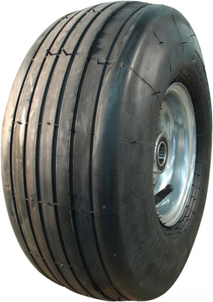 Luchtband + wiel 15x6.00-6 V-3503 6PR + 4.50Ax6 ET0 NL90 A3 staal grijs