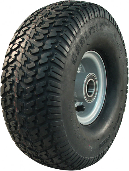 Luchtband + wiel 12x5.00-4 (140/65-4) Turf Pro 2PR + 2.10-4H2 ET0 kogellager Ø25 NL75 38 A4 staal grijs