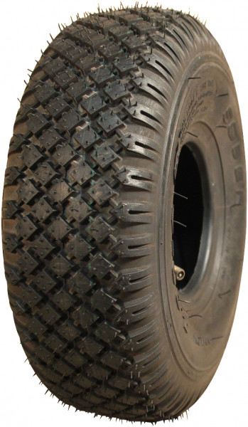 Luchtband + wiel 4.00-4 S-2303 4PR + 2.10x4 rollager Ø20 NL75 kunststof rood