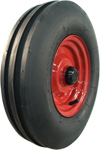 Luchtband + wiel 4.80/4.00-8 V-8502 4PR + 2.50Ax8H2 ET-17 NL88 staal rood