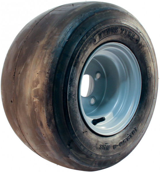 Luchtband + wiel 18x9.50-8 KT-739 / SL68 4PR + 7.00Bx8H2 ET-2 60/100/4 A3 staal grijs