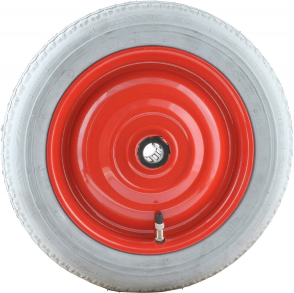 Luchtband + wiel 12 1/2 x 2 1/4 (2.25-8) C-51 2PR + 1.25x8 (12 1/5x 12 1/4) ET0 Ø20 staal, rood