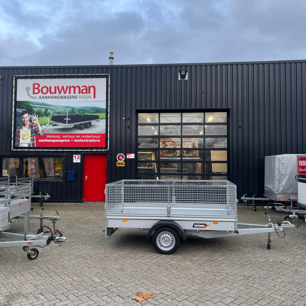 Variant bakwagen 715 S3 knik 255x145 750kg met loofrekken