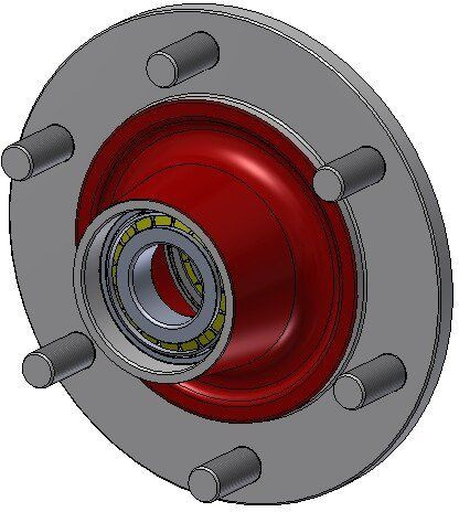 Naaf compleet 93,5/140/5 M16x1,5 30205 30206