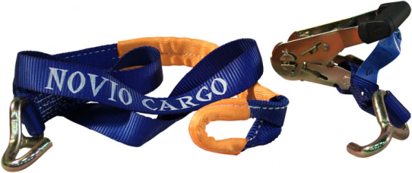 Spanband voor autotransporter met lus voor aluminium velg blauw 35mm 1500mm Novio Cargo