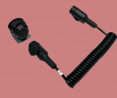 13 polig spiraal kabel + 13 polig contactdoos  