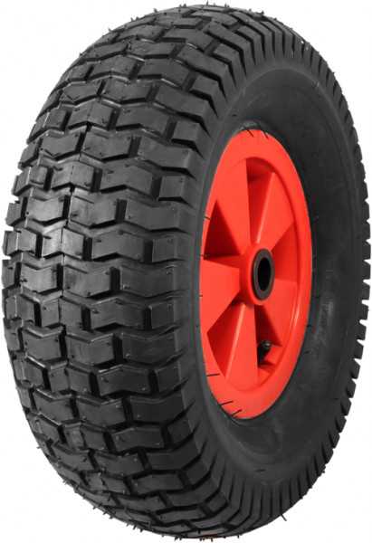 Luchtband + wiel 16x6.50-8 V-3502 4PR + 2.50Ax8 NL88 kunststof rood