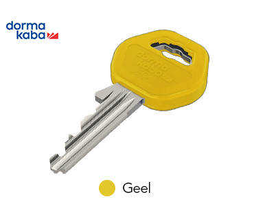 Sleutelclip Geel (10 stuks)