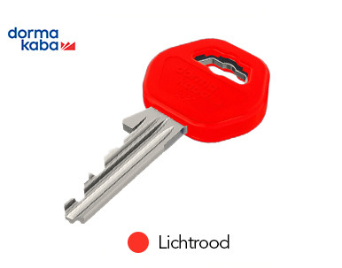 Sleutelclip Lichtrood (10 stuks)