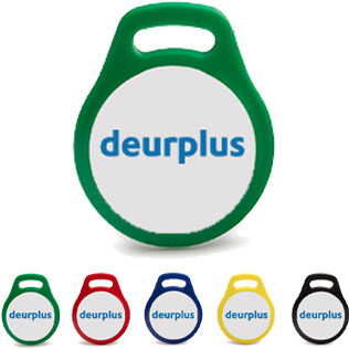 Tag Salto 4-Kbyte groen/wit Deurplus opdruk