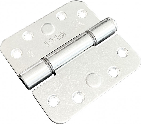 Glijlagerscharnier LOQS RD300GV gegalvaniseerd afgerond 89x89x3mm Rs