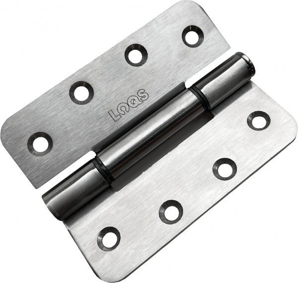 Projectscharnier LOQS RD400STD RVS afgerond 114x89x3mm Rs (180kg)