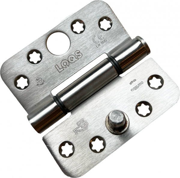 VH-glijlagerscharnier LOQS VRD300STD RVS 89x89x3mm Ls