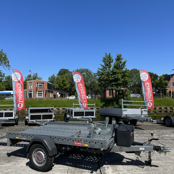Motortrailer 1 of 2 motoren geremd 1300kg
