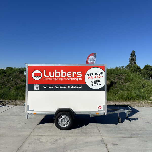 Gesloten 250x128x150 750 kg ONGEREMD