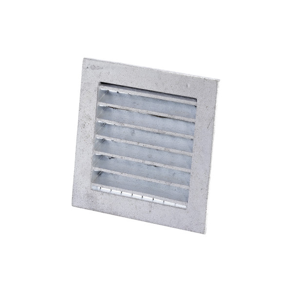 K-TECH-PRO Lüftungsgitter Aus Aluminium – Weiß, 125x125 Mm, Mit Insektenschutz, Für Innen/Außen