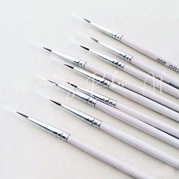 Professionele detail penselenset in 3 maten product foto