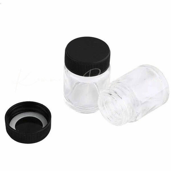 Glass storage jar with screw lid product foto