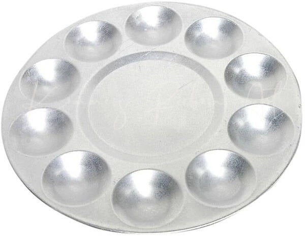 Aluminium paint pallet 10-compartment product foto