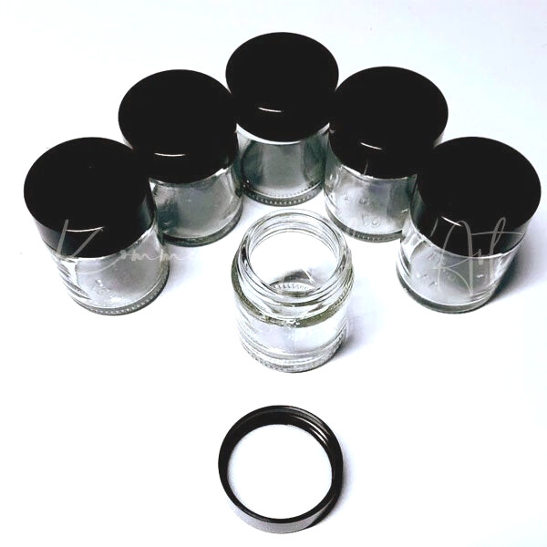Juego de 6 tarros de cristal con tapa de rosca. Foto del producto