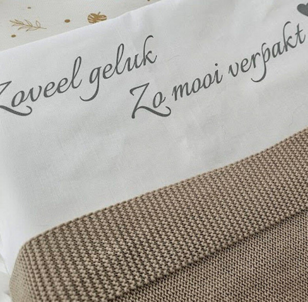 Serviette de berceau Jollein avec texte Photo du produit