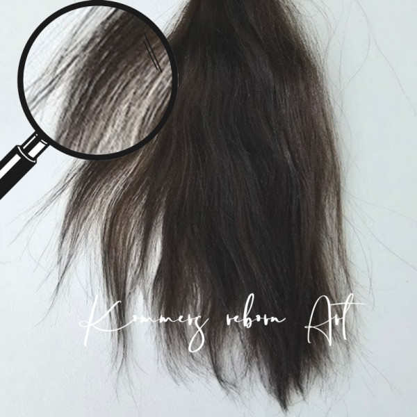 Cheveux de poupée angora 12 gr - brun foncé photo du produit