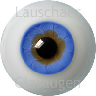 Platte lauschaer figuren ogen - azuur blauw — 24mm €29,95 product foto