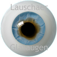 Ojos planos de figuras Lauschaer - azul medio - 18mm product foto