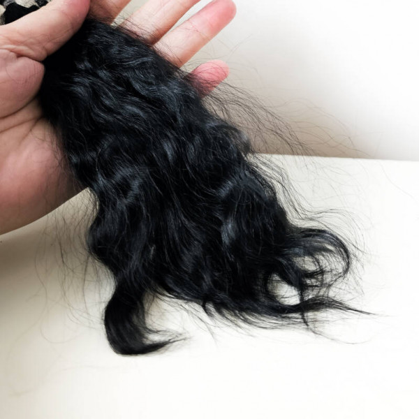 Mohair angora doux et soyeux - noir photo du produit