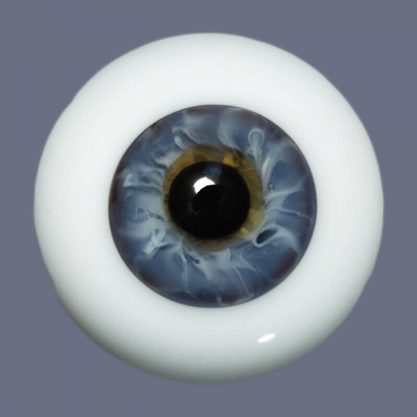 Yeux figures avec grand iris - noir bleu 42 - 18mm photo du produit