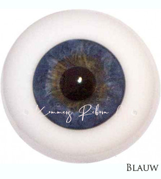 Lauschaer yeux en cristal avec grand iris - bleu - 22mm Photo du produit