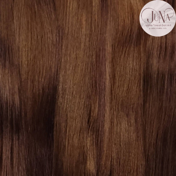 Ju&na mohair ondulé le plus fin - marron doré Photo du produit