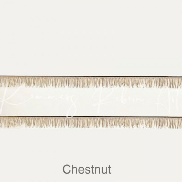 Wimpertjes op streng - chestnut 02 — 5-6mm product foto