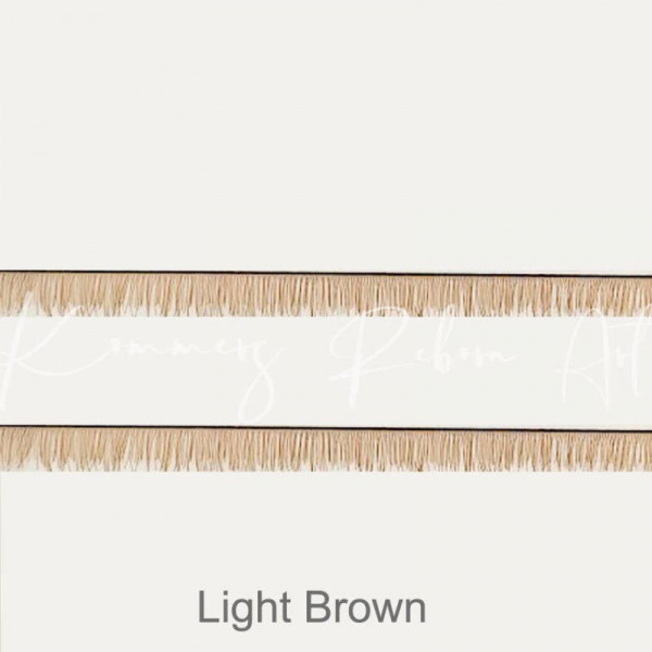 Wimpertjes op streng - light brown 04 — 7-8mm product foto