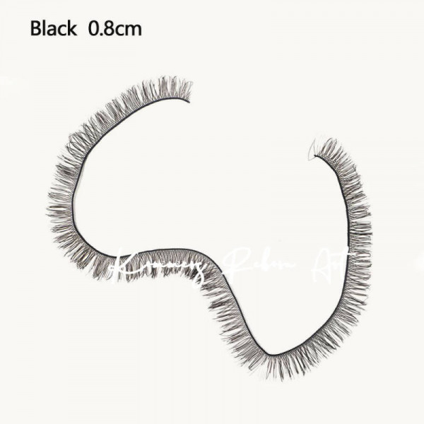 Hilo de pestañas de muñeca de nailon 20cm negro product foto