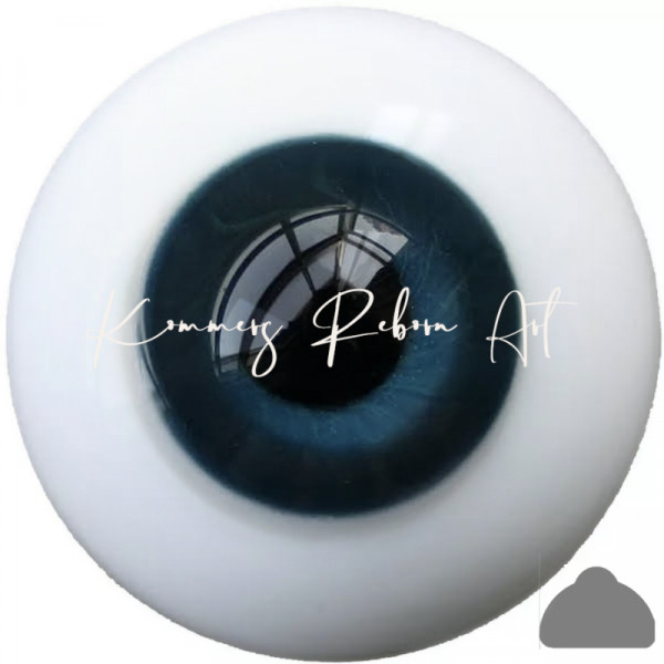 Yeux plats en verre massif - bleu foncé - 22mm 24,95 € photo du produit