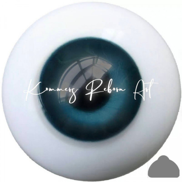 Ojos planos de vidrio macizo - azul - 24mm 26,95 € Foto del producto