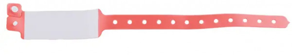 Bracelets d'hôpital inscriptibles - rouge Photo du produit