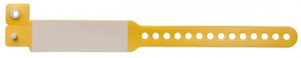 Bracelets d'hôpital inscriptibles — jaune Photo du produit