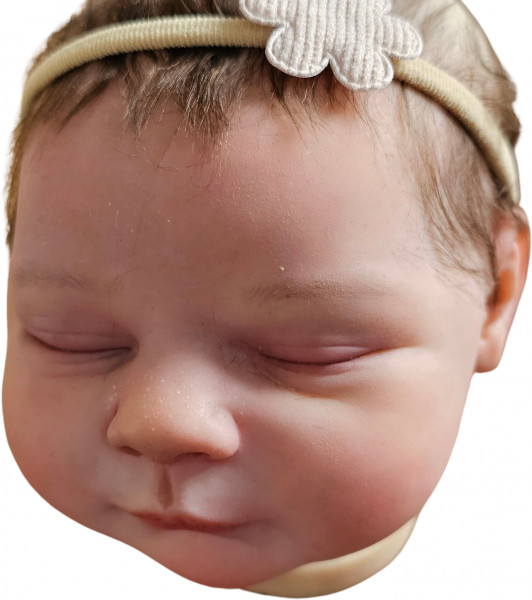 Handgemaakt Haarbandje – Ribbel Bloem (Ecru) product foto