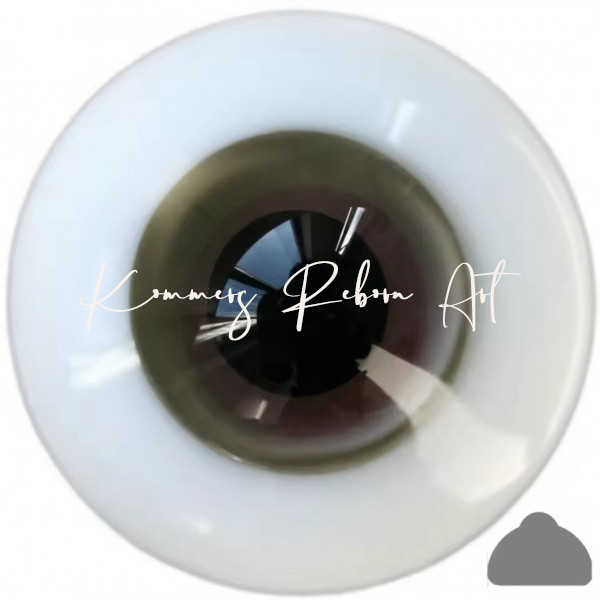 Ojos de cristal planos macizos – gris claro – 20mm product foto