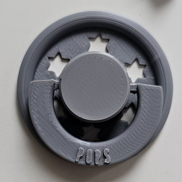 POPS magneetspeen grijs inclusief magneet product foto