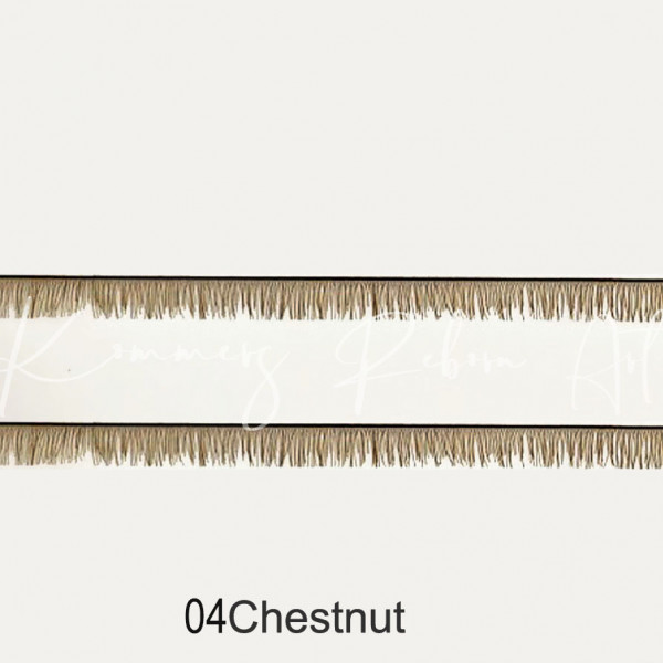 Wimpertjes op streng - chestnut 02 — 5-6mm product foto