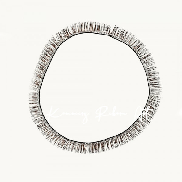 Wimpertjes op steng - medium brown 03 — 7-8mm product foto