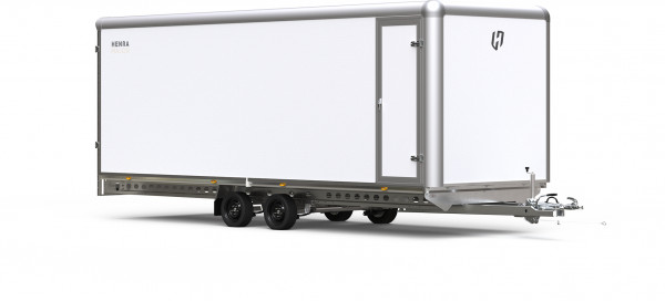 Henra Gesloten plateauwagen 351 x 185 x 190 cm 3000 kg tandem