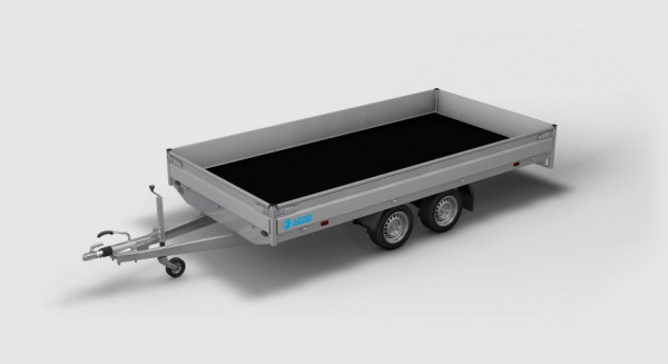 Open tandemas plateauwagen