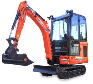 Graafmachine 1,9 ton