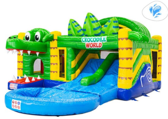 Springkussen krokodil